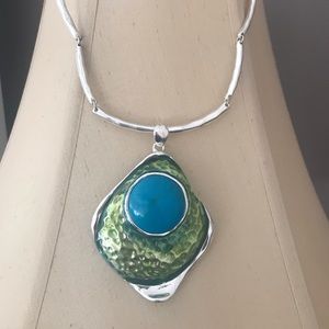 Hand crafted silver necklace